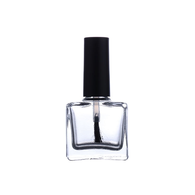 10ml Rectangle transparent nail polish square glass bottle