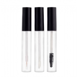 COSMETICS-BOTTLE 10ml round lip gloss mascara tube with brush applicator