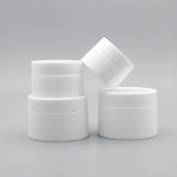 Cosmetics-bottle 30g 50g 100g 120g white PP straight jar with liner