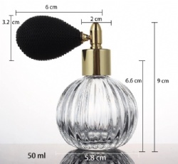 cosmetics-bottle 50ml pump spray Crystal perfume bottle