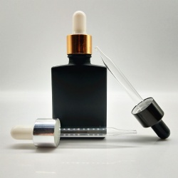 cosmetics-bottle 30ml 50ml square glass dropper bottle