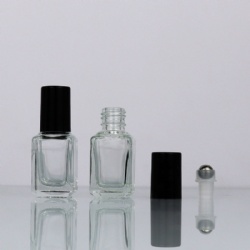 cosmetics-bottle 4ML sqaure roll-on glass bottle