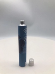 cosmetics-bottle D13.5 aluminum tube blind orificer with fez cap