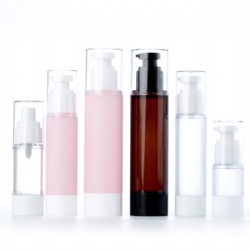 15ml 30ml 50ml 100ml AS airless bottle frosted toner and lotion bottle