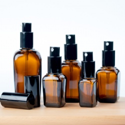 10ml 20ml 30ml 50ml 100ml Toner  Lotion essential oil amber glass bottle