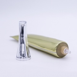 Cosmetics-bottle PE cosmetics tube with spire overcap for eye cream
