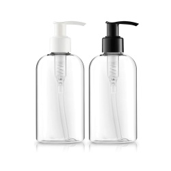 250ml 8oz eco-friendly Clear PET Shampoo bottle