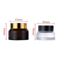 Glass Bottle Container Compatible for Cosmetic empty cream jars