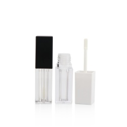 COSMETICS-BOTTLE 5ml square transparent lip gloss tube with brush applicator