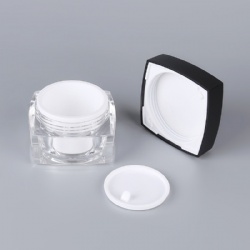 50g Square Acrylic Cosmetic cream Jar